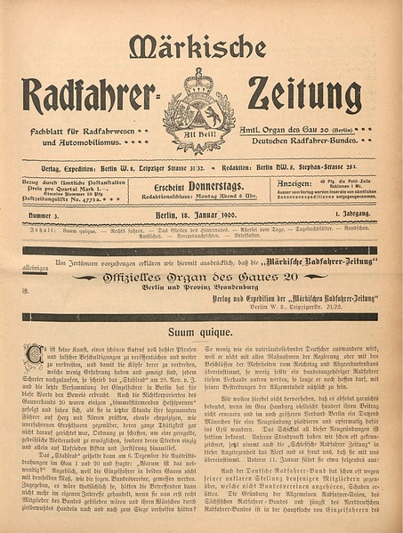 ملف:Märkische Radfahrer-Zeitung, Nr. 3, 18. Januar 1900.pdf