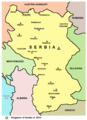 The Kingdom of Serbia in 1913.