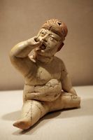 تمثال لطفل أولمك 1200-900 ق.م.