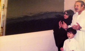 إلهام شرشر وحبيب العادلي وابنهما شريف