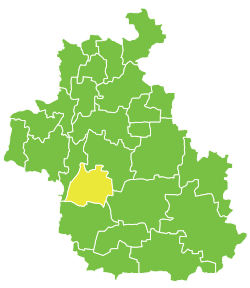 موقع ناحية إحسم في محافظة إدلب.