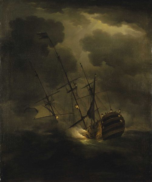 ملف:HMS Victory sinking.jpg