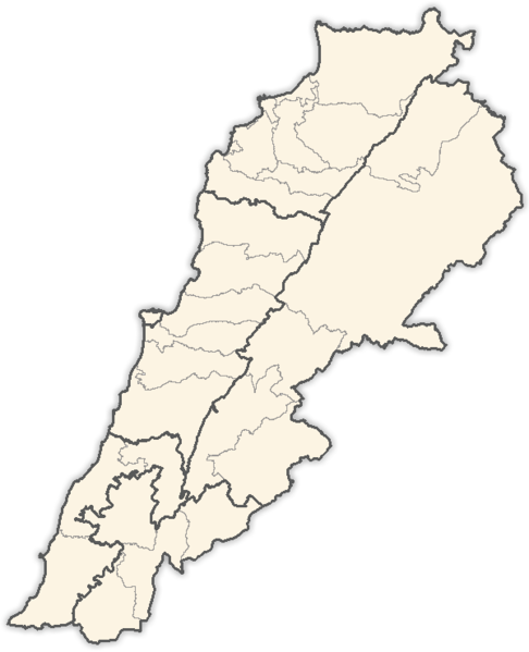 ملف:Lebanon districts.png