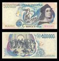 L.500,000 – obverse and reverse – printed in 1997