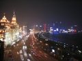The Bund at night, the location of several major banking branches.