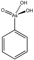 Stereo structural formula of phenylarsonic acid