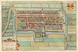 1649 map of IJsselstein in Willem and Joan Blaeu's "Toonneel der Steden"