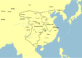 Northern and Southern Dynasties circa 562: Northern Qi, Northern Zhou and Chen