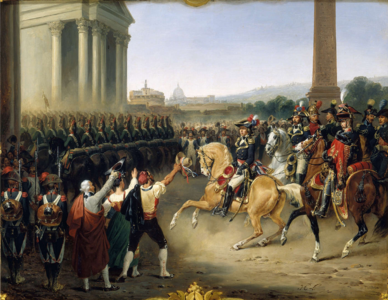 The French Army under General Berthier enters Rome (February 10, 1798)
