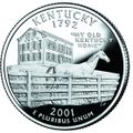 Kentucky's 2001 commemorative quarter.