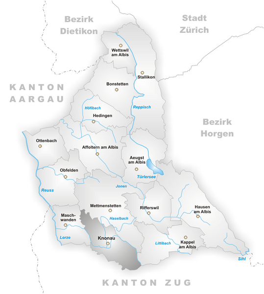 ملف:Karte Gemeinde Knonau.png