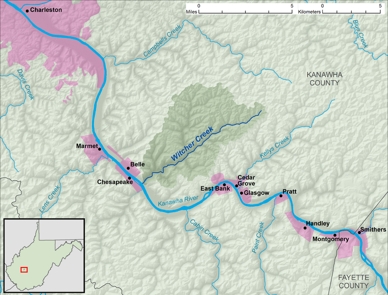 ملف:Witcher Creek WV map.png
