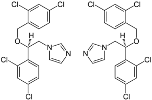 (±)-Miconazole Enantiomers Structural Formulae.png