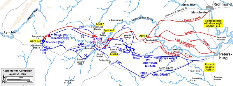 ملف:Appomattox Campaign Overview.png