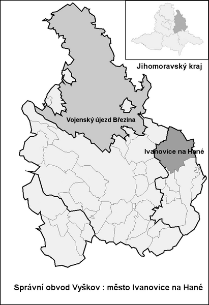 ملف:Ivanovice na Hané mapa.png