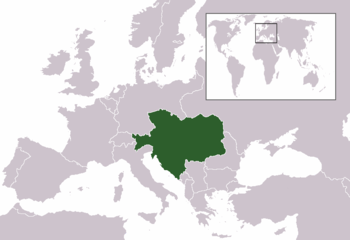 موقعه الامبراطورية النمساوية-المجرية في 1913