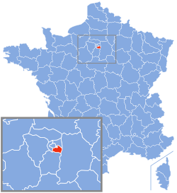 Location of Val-de-Marne in France