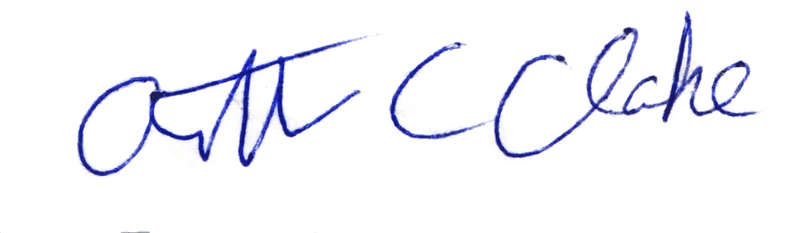 ملف:Сэр Артур Кларк (автограф).png