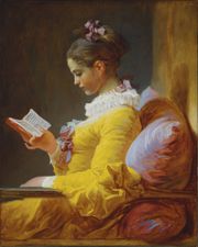 A Young Girl Reading, or The Reader. Jean-Honoré Fragonard, c. 1776, 32" x 25 1/2" National Gallery of Art, Washington, D.C.