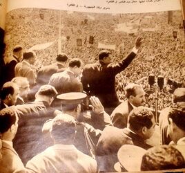 صورة لعبد الناصر في مجلة بناء الوطن.