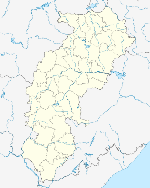 ملف:India Chhattisgarh location map.svg