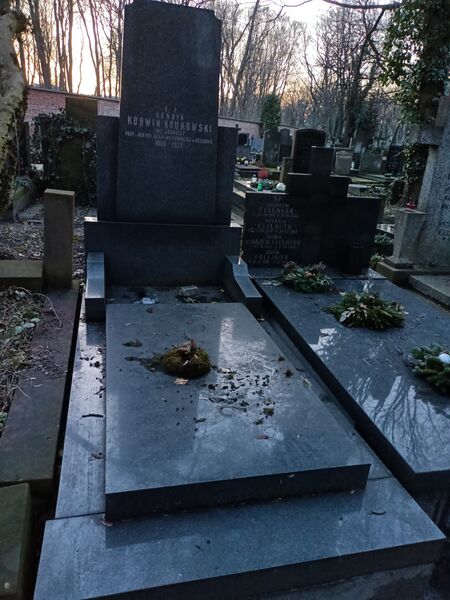 ملف:Henryk Korwin-Krukowski grób.jpg