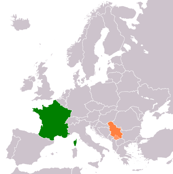 ملف:France Serbia Locator.png