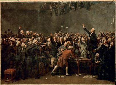 The Tennis Court Oath (June 20, 1789), by Couder