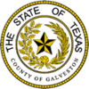 الختم الرسمي لـ مقاطعة گالڤ‌ستون Galveston County
