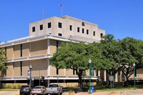 The Montgomery County Courthouse in Conroe