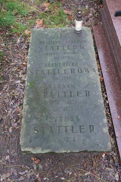 ملف:Wojciech Stattler - grób.jpg