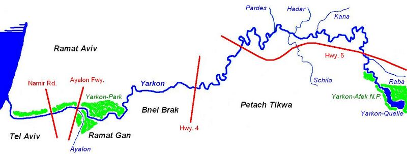 ملف:Flusskarte Yarkon.JPG