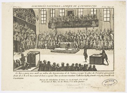 Meeting of the National Assembly (February 4, 1790)