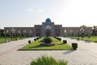 Kok-Gumbaz mosque in Qarshi, front view.jpg