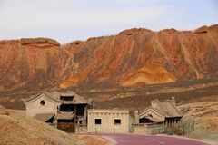 Buildings in Zhangye National Geopark.jpg