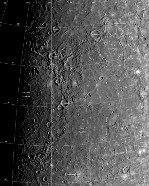 ملف:Caloris basin labeled.png