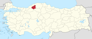 موقع محافظة قرةبوك في تركيا