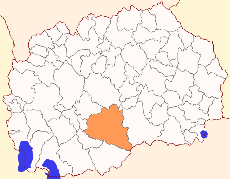 ملف:Map of Prilep Municipality.svg