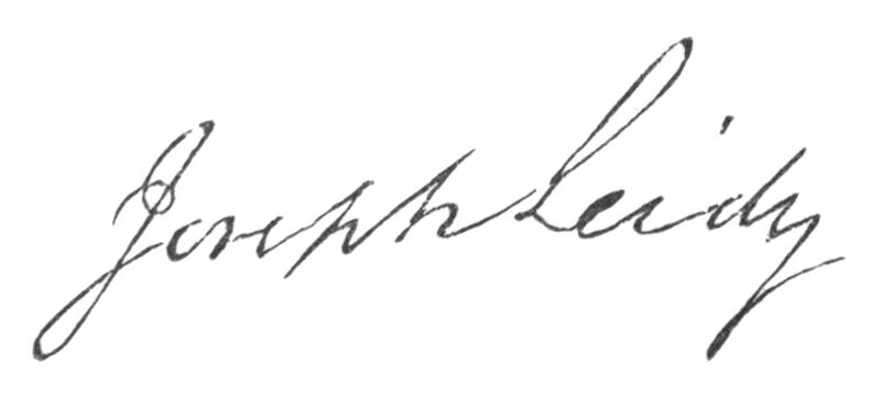 ملف:Joseph Leidy signature.jpg