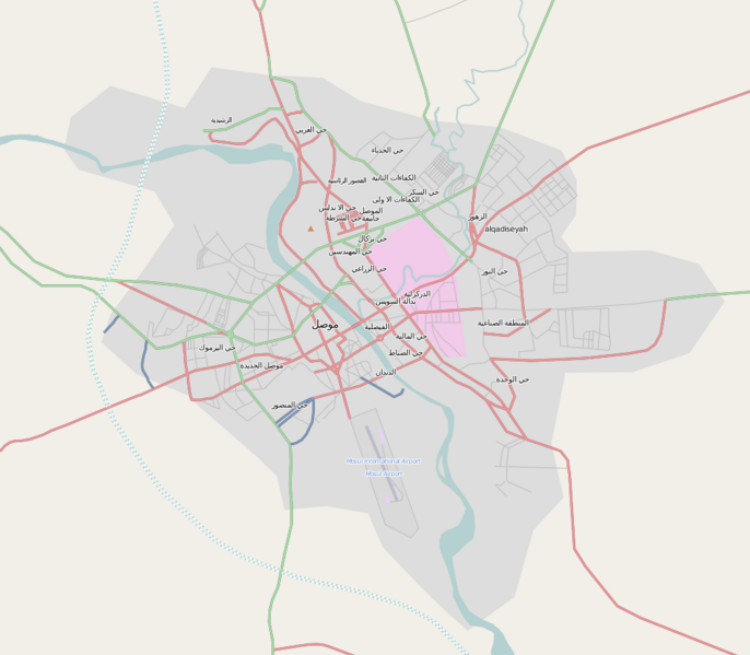 ملف:Location map Mosul.png