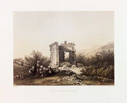المعبد الروماني في الهبارية، ح. 1851، فان ده فلده.