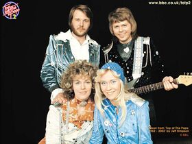 ABBA in 1974 (from left) Benny Andersson, Anni-Frid Lyngstad (Frida), Agnetha Fältskog, and Björn Ulvaeus