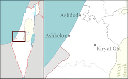 بئر طوبيا is located in منطقة عسقلان، إسرائيل