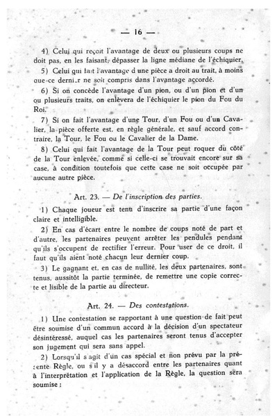 ملف:Règle du Jeu d'Échecs de la F.I.D.E. 1930.pdf