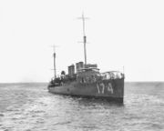 The USS Rizal (DD-174) launched in 1918