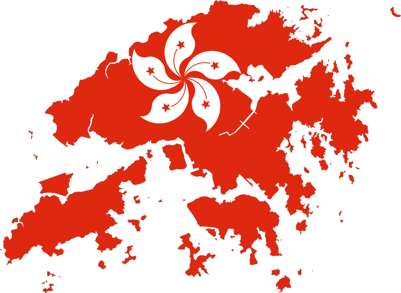 ملف:Flag-map of Hong Kong.svg