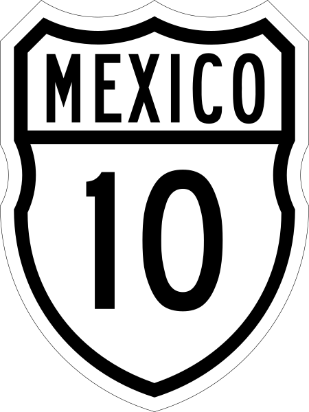 ملف:Carretera federal 10.svg