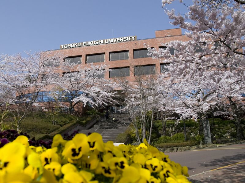 ملف:東北福祉大学管理棟写真（桜）.jpeg