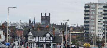 Skyline of Chester with the Cathedral.jpg