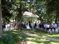 A July 2007 wedding at the town's gazebo.